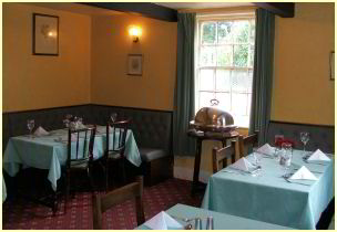 Eating at The Bricklayers. diningroom